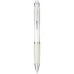 Nash ballpoint pen coloured barrel and grip in white