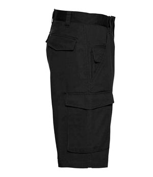 Russell Workwear Poly/Cotton Shorts Black
