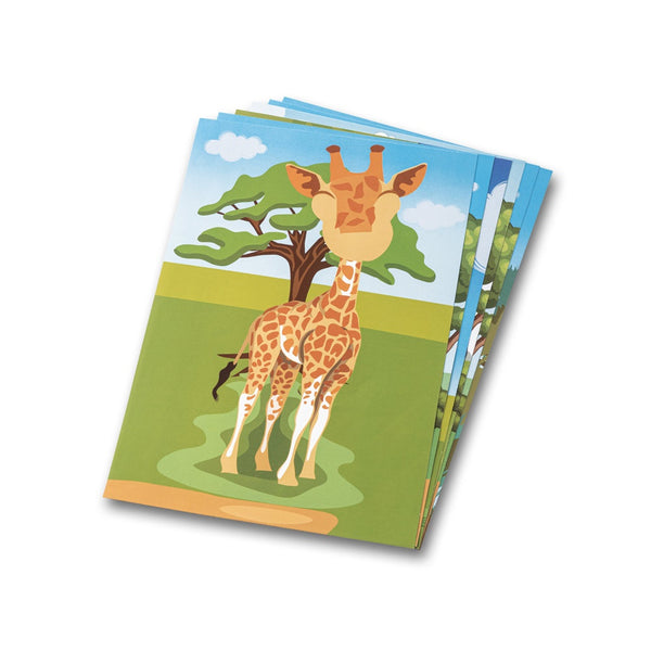 MADAGASCAR. Sticker set with six sheets