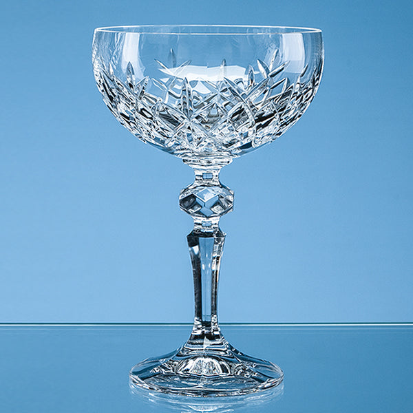 Branded 200ml Flamenco Crystalite Full Cut Champagne Saucer