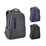 BOSTON. 17" Waterproof 2 Tone Nylon laptop backpack