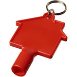 Maximilian house-shaped utility key with keychain