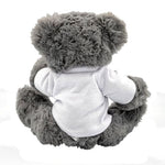 Printed 20cm Archie Bear - White T-shirt