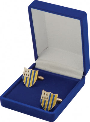 25mm Brass Plated Cufflinks