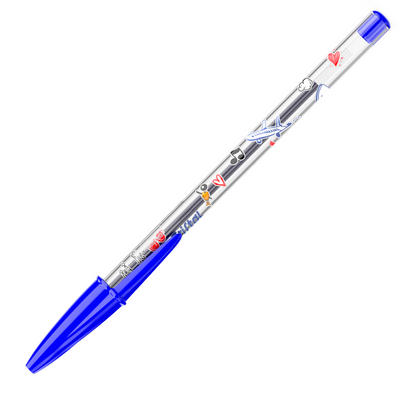 BIC® Cristal® Expression Blue with Blue Ink