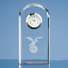 Branded 10cm Optical Crystal Bevelled Arch Clock