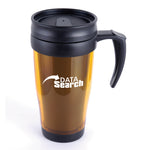 Branded Marco 400 ml Translucent Travel Mug (screw on lid and sipper)