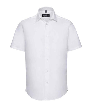 Russell Collection Short Sleeve Easy Care Fitted Shirt