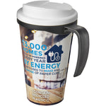 Branded Brite-Americano® Grande 350 ml mug with spill-proof lid