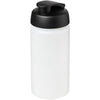 Branded Baseline® Plus grip 500 ml flip lid sport bottle