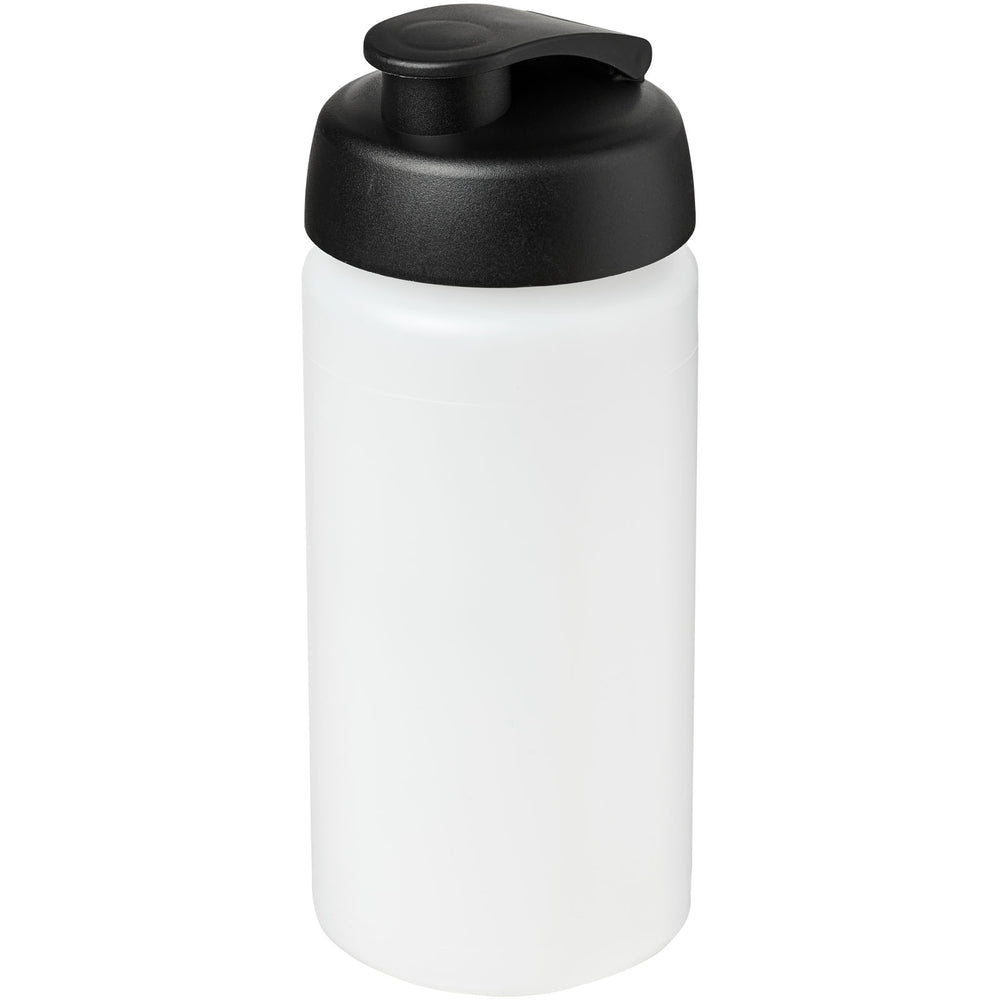 Branded Baseline® Plus grip 500 ml flip lid sport bottle