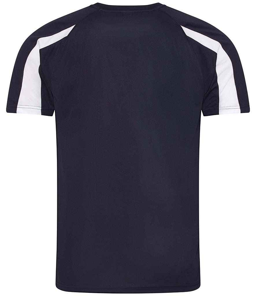 AWDis Cool Contrast Wicking T-Shirt French Navy/Arctic White