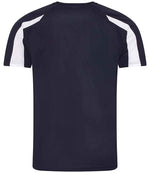 AWDis Cool Contrast Wicking T-Shirt French Navy/Arctic White