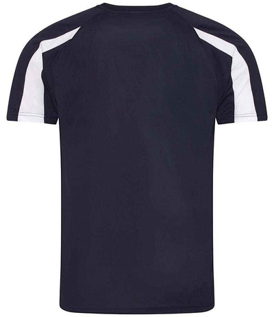 AWDis Cool Contrast Wicking T-Shirt French Navy/Arctic White