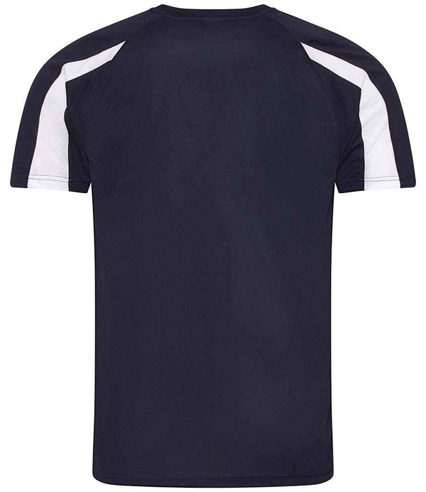 AWDis Cool Contrast Wicking T-Shirt French Navy/Arctic White