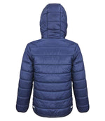 Result Core Kids Padded Jacket Navy/Lime Green