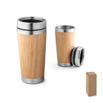 Bamboo Double Wall Travel Mug | Branded Bamboo Travel Mug