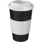 Branded Americano® 350 ml tumbler with grip & spill-proof lid