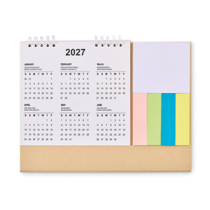 Desk Calendar with Memo Pad