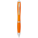 Nash ballpoint pen coloured barrel and grip in orange