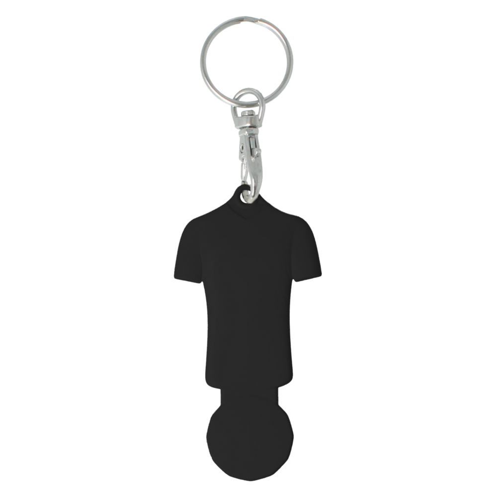 Football Shirt Shaped Trolley Coin Keyring
