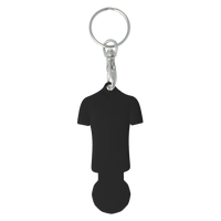 Football Shirt Shaped Trolley Coin Keyring