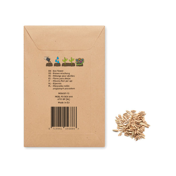 Branded Flowers mix seeds in envelope