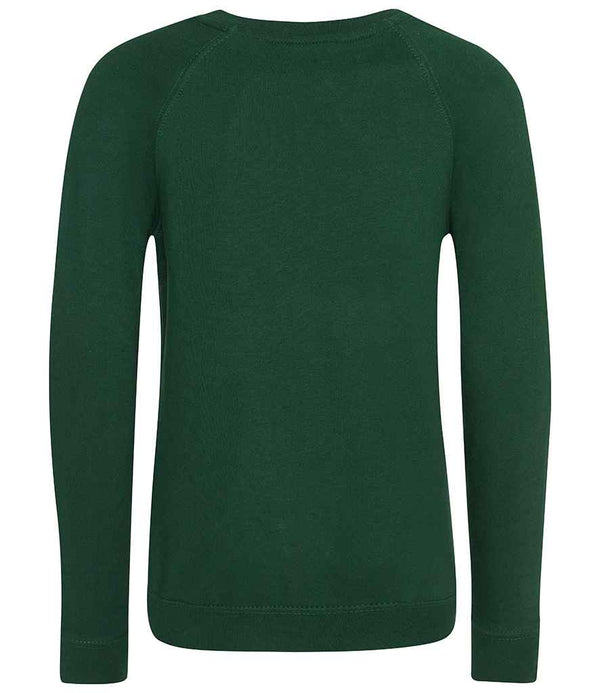 AWDis Academy Kids Raglan Sweatshirt Green