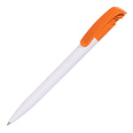 KODA CLIP ball pen WHITE barrel with amberclip