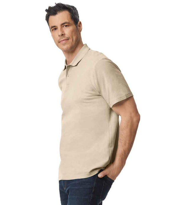 Gildan SoftStyle® Double Piqué Polo Shirt Sand