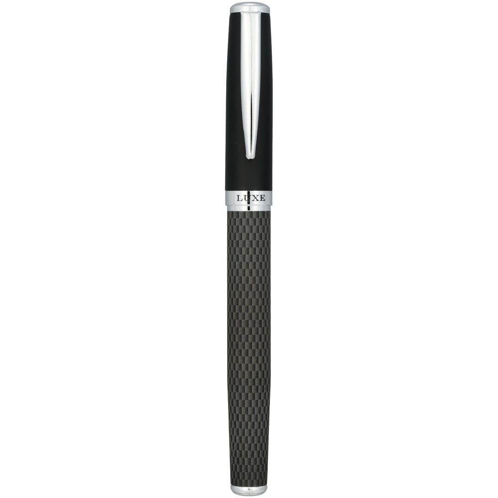 Branded Carbon duo pen gift set with pouch
