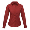 Premier Ladies Long Sleeve Poplin Blouse