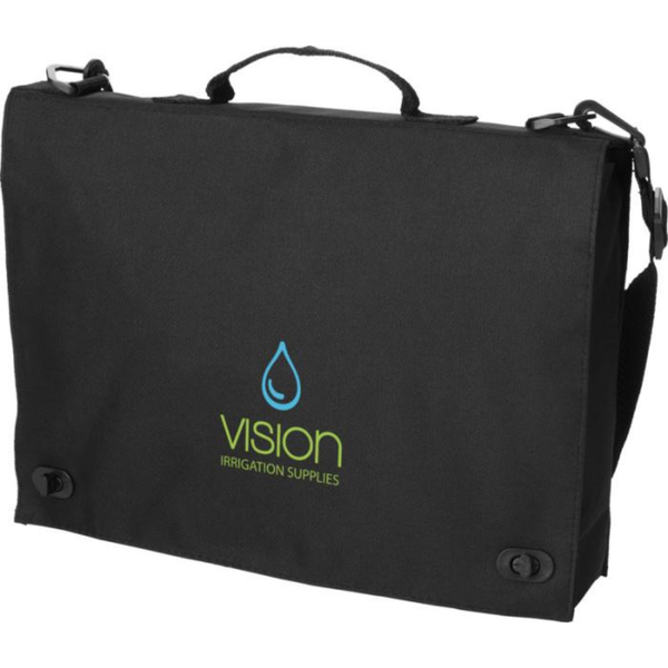 Branded Santa Fe 2-buckle closure conference bag 6L