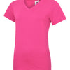 Ladies Classic V Neck T Shirt