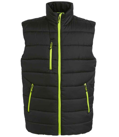 Regatta Navigate Thermal Bodywarmer Black/Lime Green