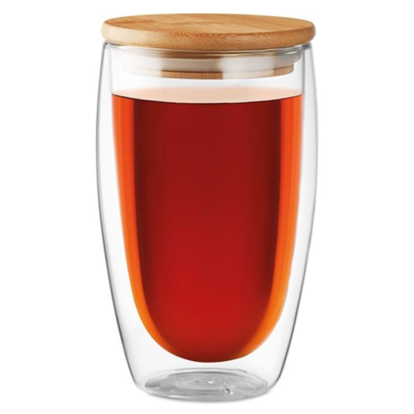 Branded Double wall glass 450 ml
