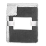 Branded Blanket coral fleece/ sherpa
