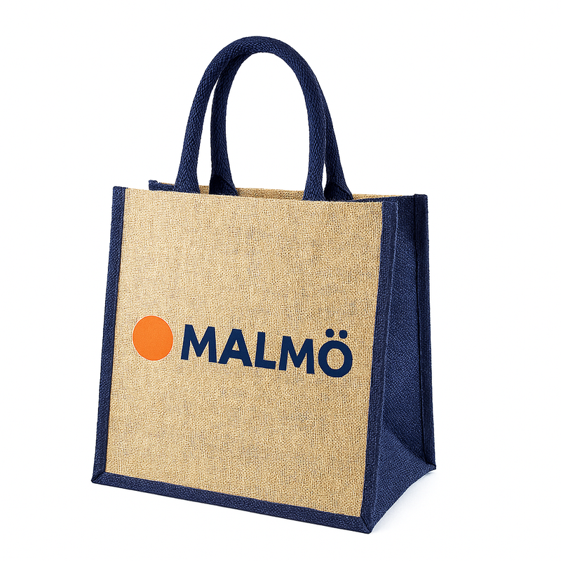 Malmo Accented Medium Jute Bag