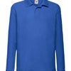 Fruit of the Loom Kids Long Sleeve Poly/Cotton Piqué Polo Shirt