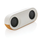 Branded Oregon RCS recycled plastic and cork 10W speaker