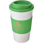 Branded Americano® 350 ml insulated tumbler with grip
