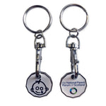 Trolley Coin Keyring Metaln