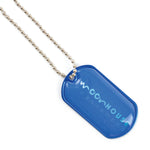 Metal Dog Tag on Ball Chain
