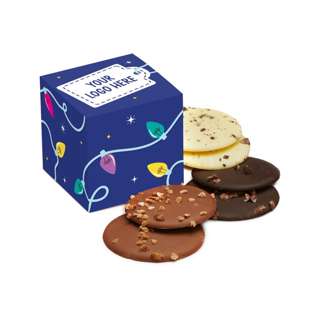 Branded Maxi Box of Chocolate Discs
