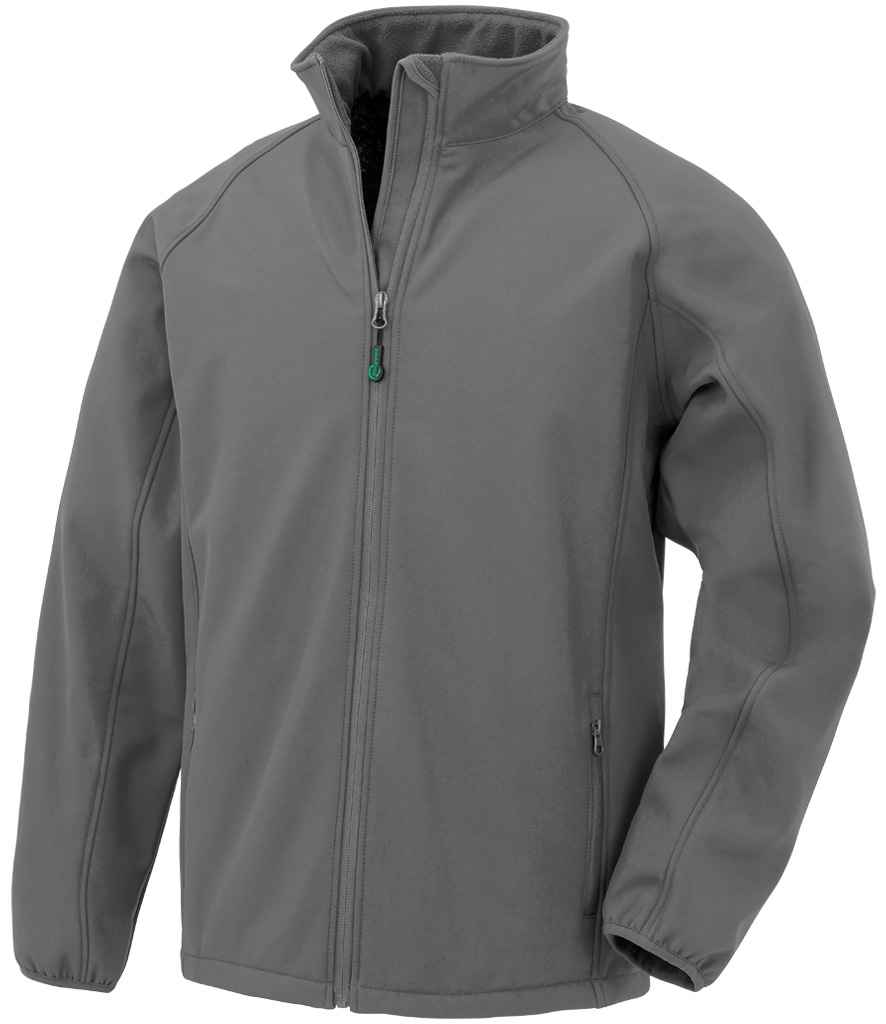 Result Genuine Recycled Kids Two Layer Printable Soft Shell Jacket Grey