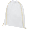 Branded Oregon 100 g/m² cotton drawstring backpack 5L