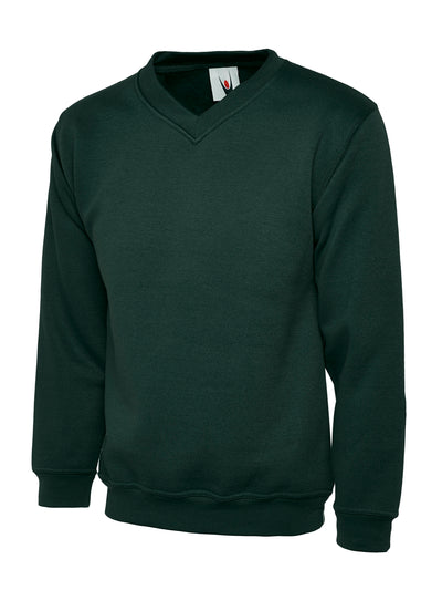 Branded Classic V-Neck Sweatshirt