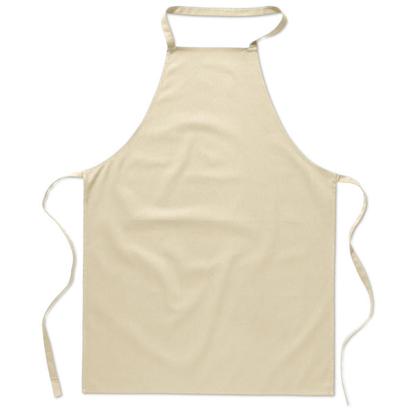 Kitchen apron in cotton Beige