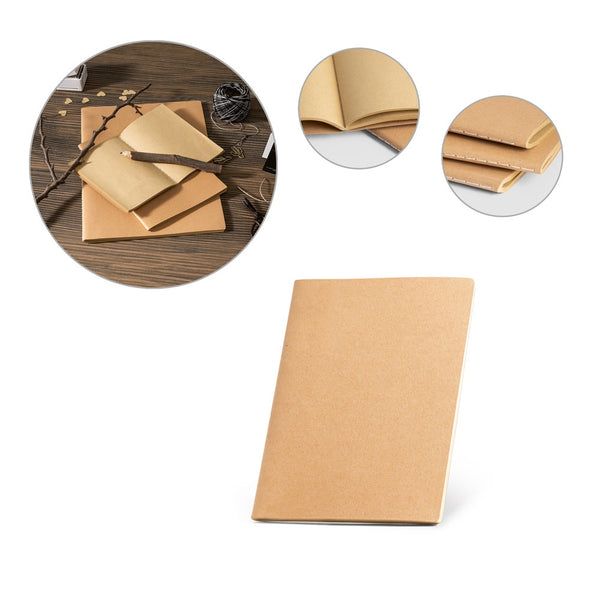 ALCOTT A5. A5 notebook with Kraft paper cover (250 g/m²)