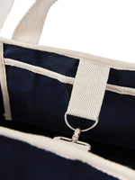 Branded VINGA Volonne AWARE™ recycled canvas beach bag